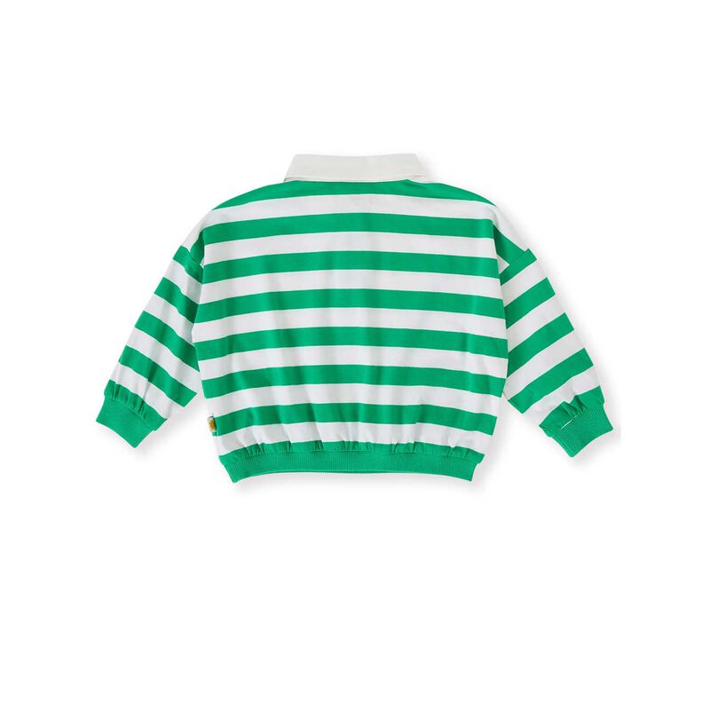 Goldie + Ace Wide Stripe Relaxed Rugby Sweat Top 3-5Y image number 3